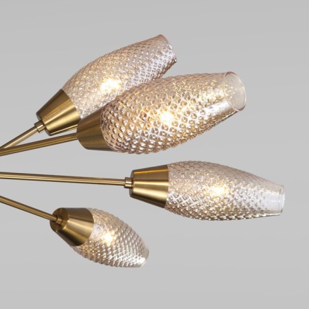 Ceiling chandelier with Thalia, 60W, E14, 98x98x55 cm-1