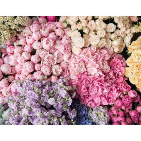 Glossy packaging paper "Bouquet of flowers", 0.5 x 0.7 m-5
