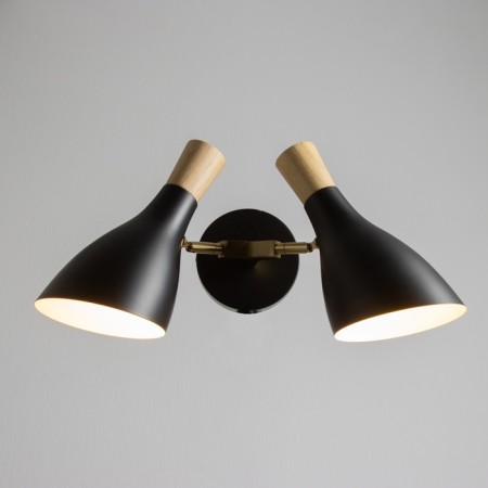 Sconces "Morocco" 2he27 40w Black 25x15x38cm-1