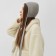 Women's cap with a rabbit hair, p. 56 cm gray