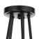 Chandelier "Knot" E27 5x40W black 54x54x40 cm