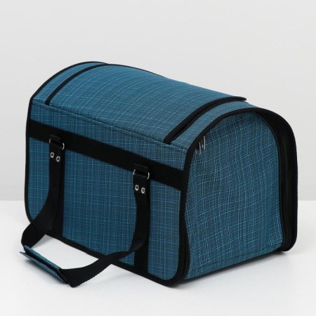 Bag - carrying for animals, with a hatch, 40 x 25 x 27 cm, mix of flowers-2