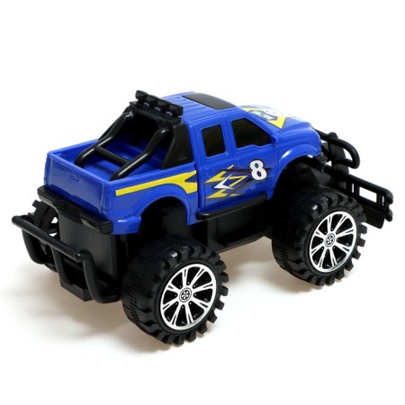 Inertial car "Tall jeep", blue color-2