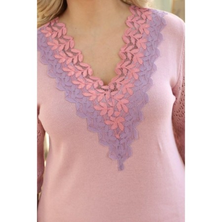 Women's dress, size 52, pink color-1