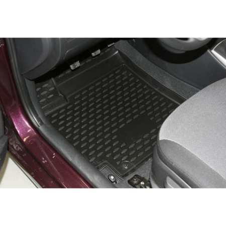 Rugs in the salon Hyundai Solaris, 2010-2014, hb. 4 things. (polyurethane)-4