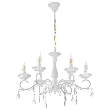 Chandelier 2147/6 E14 40W white 60x60x36 cm Bayerlux