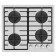 Hound panel Maunfeld EGHG.64.6CW/G, gas, 4 burners, white