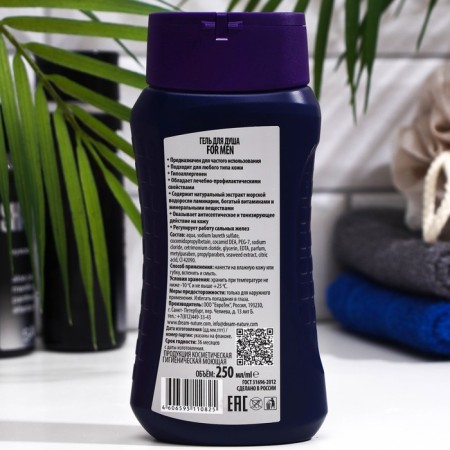Dream Nature shower for men with algae extract, 250 ml-1