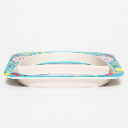 Baby bamboo plate ME to You, pale blue-1