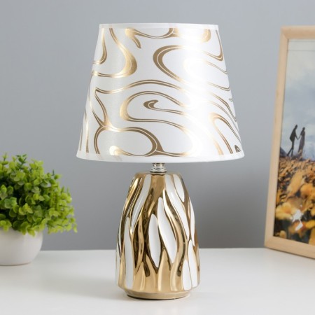 Riana desktop E14 40W Gold white 20x20x33cm Risalux