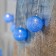 Garland "thread" 5 m with nozzles "Blue Blueberry", IP20, transparent thread, 20 LED, white glow, 220 V
