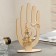 Stand for jewelry "Hand" 8.5 × 3 × 17 cm, thickness 3 mm, beige color