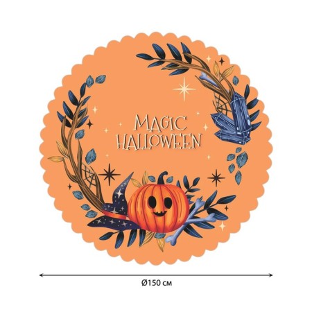 The tablecloth “Magic Halloween”, Round, Saten, D = 150 cm-1