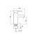 Sink mixer "RMS" SUS124BL-001F, single-leaf, stainless steel, black