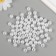 A set of beads "Pearls" d 10 mm, 250 grams, snow -white