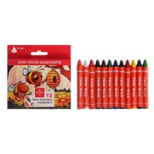 Loops wax 12 colors KOH-I-NOOR TRIO 8272, D = 10 mm, l = 90 mm, cardboard packaging, euro suspension