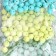 A set of beads for creativity plastic "Forest and water" d = 0.8 cm 4 colors x 20 g