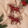 Jewelry decoration "Horse Fears" (set 2 pcs) 11x15.5 cm, red