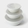 A set of bowls with a lid Helsinki, 3 pcs: 1 l, 2 l, 3 l, color ashen pearls