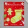 Stick phosphorus plastic "Christmas sock and gingerbread" set 3 pcs 28.5x23.5 cm