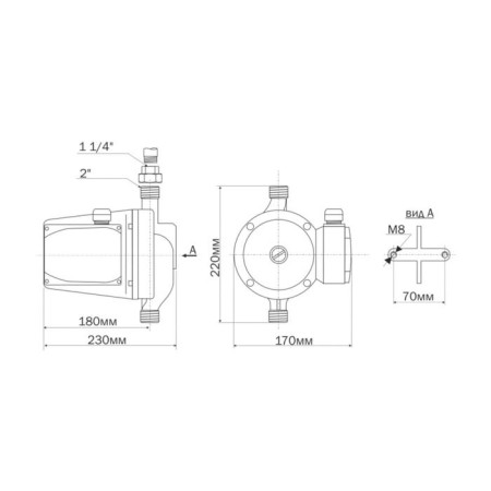 Circulation pump Aquario AC 5-8-32 5432, 500 W, 200 l/min, pressure 12 m-4