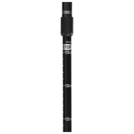 Scandinavian Walking Alitop, telescopic, 3 sections, up to 135 cm, black color-8
