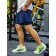 Male sports shorts, size 46, dark blue color