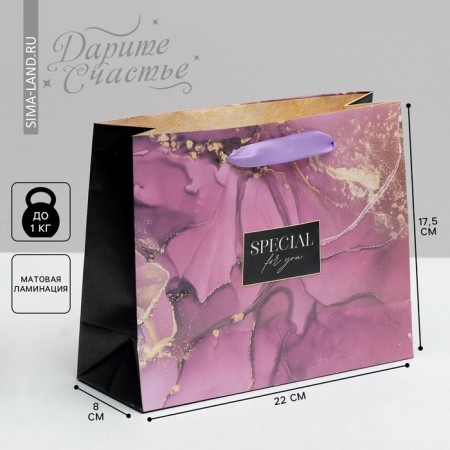 Gift Laminated Horizontal Package, packaging, Special for You, 22 x 17.5 x 8 cm