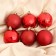Set of balls plastic D-6 cm, 20 pcs Tomiris Red Red