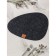 Serving napkin on the table "Gray", 33.5 × 38.4 cm, thickness 4 mm, color black