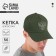 Male cap "Coat of arms", dark green color, rr 56