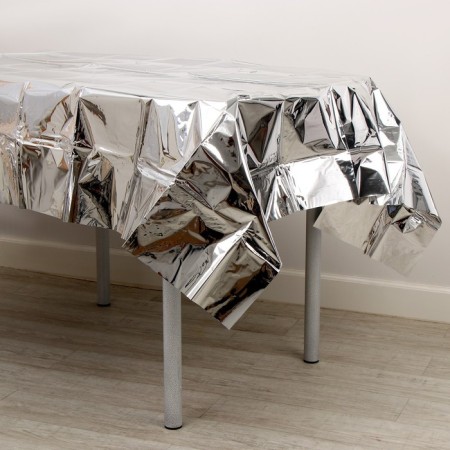 Tablecloth, 138 × 182 cm, silver color-2