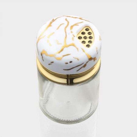 Glass Glass Magistro "White Marble", 150 ml, 5.5 × 9.5 cm-4