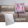Massage pillow GESS-161 Deco, 18 W, 2 modes, 4 videos, IR heaters, batteries, red
