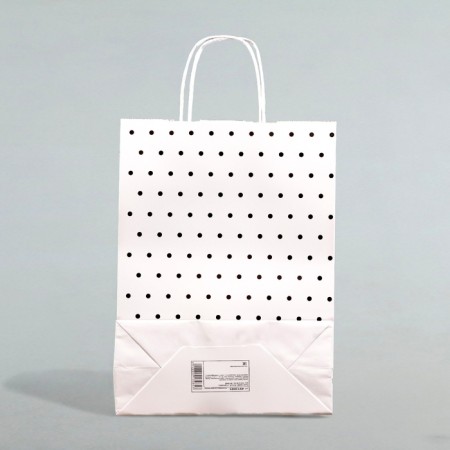 Crafts, white, “polka dots”, 32 x 24 x 10.5 cm-1