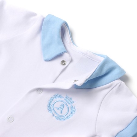 Body children's color white-blue (62 (1-3 months)-1