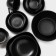 A set of ceramic dishes for feeding Magistro Carbon, 200 ml, 11.5 × 10.3 cm, 2 pcs