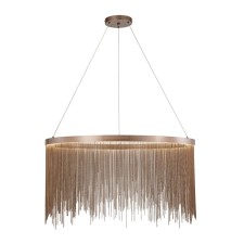 Suspended Indigo lamp, 11037/b/1p Brown. 1x50W, LED, 5500LM, 3000-6000K, MOTHER IK, 800x800x405/1500 mm