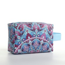 Cosmetic bag Dor ornament, 17*7*11, lightning department, purple