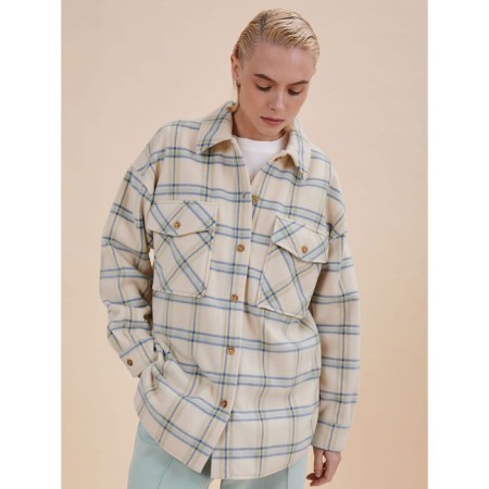 Women's jacket, size l, cream color