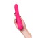 Jos Cotox vibrator with vacuum stimulation, 23 cm, silicone, pink color