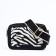 Bag Cross-Bodi with a zipper, black/white color