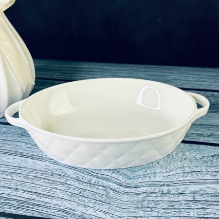 Lenardi Bianco baking dish, oval, length 35 cm
