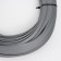 Artificial Roatan Smooth 7 mm 100 m half a pipe (silver metallic)