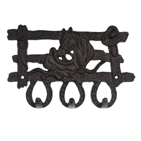 Blumen Haus hanger "Ranch", wall, decorative, 3 hooks, 16x25x3 cm-1