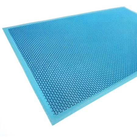 Rug "twist", size 60x90 cm, thickness 4.5 mm, blue-blue color