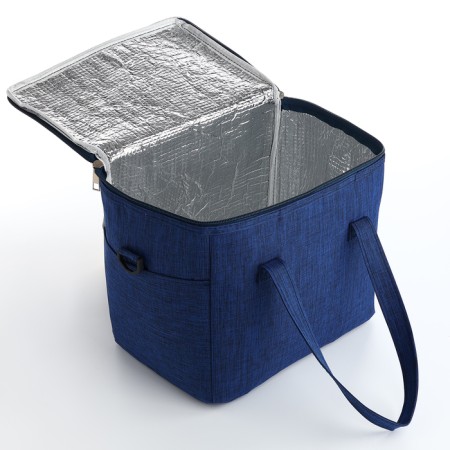 Thermo -sample with zipper, external pocket, 10 l, blue color-2