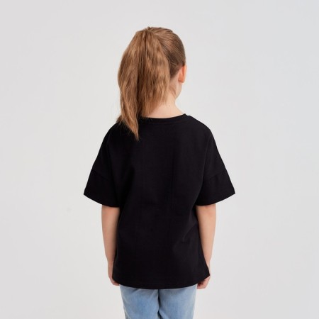 T -shirt Children's Minaku Bright, black color, height 152-8