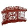 Iconostasis No. 14, color red tree, 42x22x52 cm