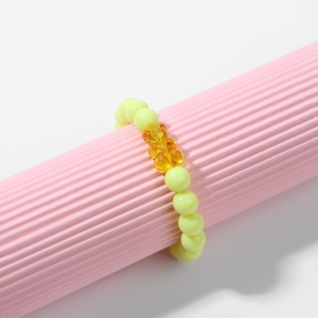 Bracelet Children's "chosen" marmalade bear, color matte yellow
